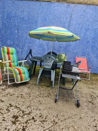 Barbacoa Plegable con Ruedas