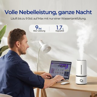 Humidificador blanco para dormitorio