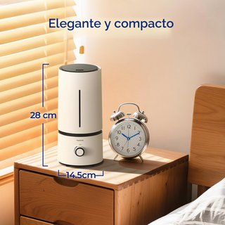 Humidificador blanco para dormitorio