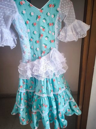 Vestido Gitana Niña Talla S