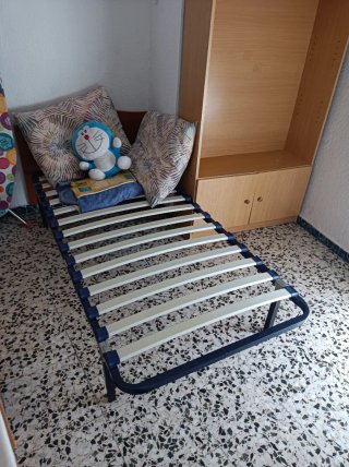 Somier de 90cm con estructura metálica