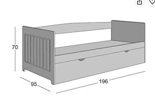 Cama nido madera y tela beige