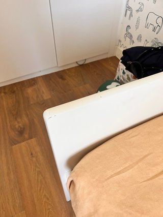 Cama nido madera y tela beige