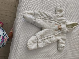Buzó de bebé blanco con osito
