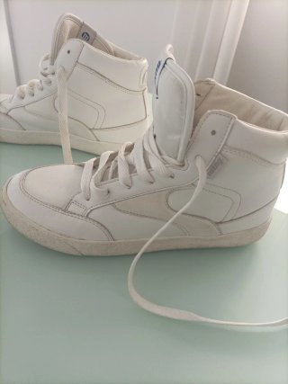 Zapatillas Altas Mustang Blancas Talla 40
