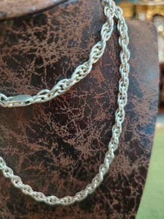 Elegante collar cadena plata 925