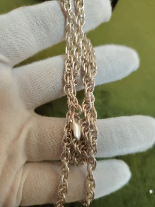 Elegante collar cadena plata 925