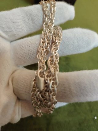 Elegante collar cadena plata 925