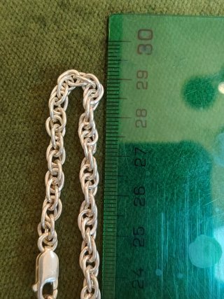 Elegante collar cadena plata 925