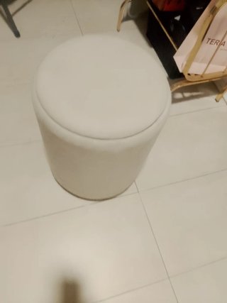Taburete Redondo Beige