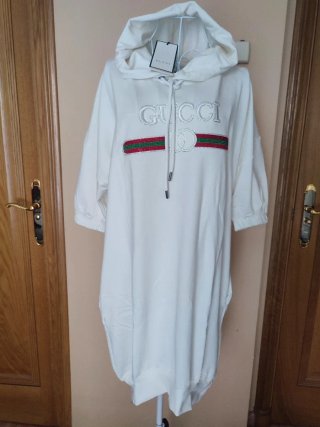 Vestido Sudadera Gucci Blanco Talla Única