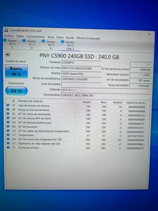 Disco SSD PNY CS900 240GB