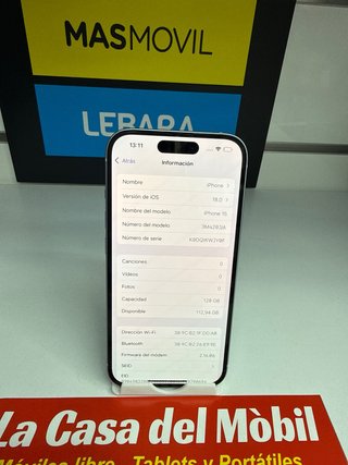 iPhone 15 128GB Blanco como nuevo