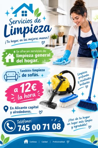 Servicios de limpieza del hogar