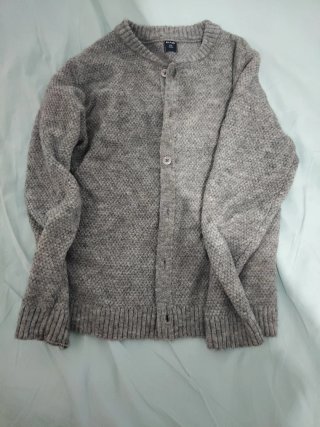 Chaqueta Gris de Punto
