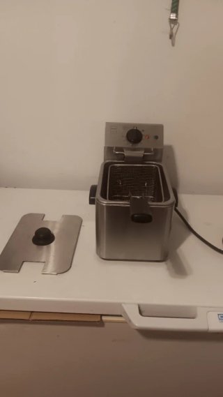 Freidora Eléctrica de Acero Inoxidable