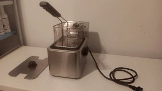 Freidora Eléctrica de Acero Inoxidable