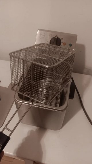 Freidora Eléctrica de Acero Inoxidable