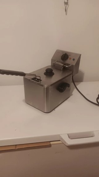 Freidora Eléctrica de Acero Inoxidable