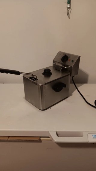 Freidora Eléctrica de Acero Inoxidable