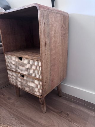 Cómoda y mesillas de  Madera Mango Yulara Sklum