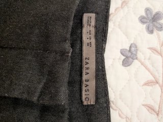 Pantalón Gris Zara Talla L