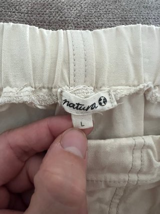Pantalones Blancos de Algodón