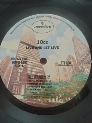 Vinilo 2xLP 10cc - Live and Let Live