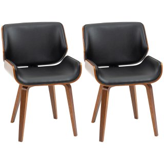 Juego de 2 sillas de comedor de estilo vintage – M