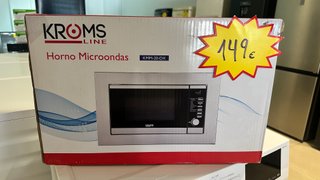 Microondas integrable KromsLine 20L con Grill