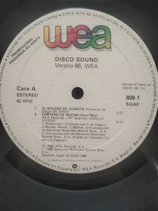 Vinilo 2xLP Disco Sound Verano 86