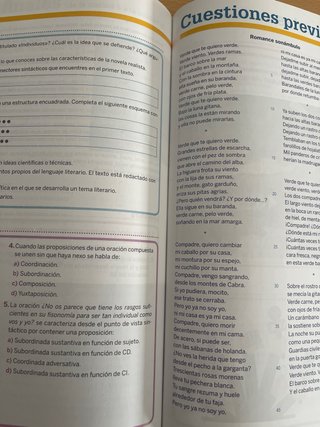 Lengua castellana y literatura, 4 ESO