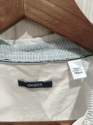 Camisa Blanca Okaidi Talla 12