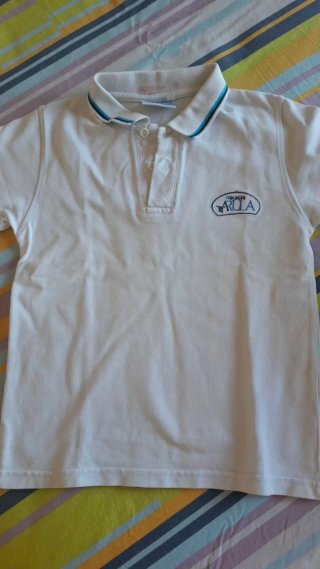 Polo blanco Colegio Árula Talla 4