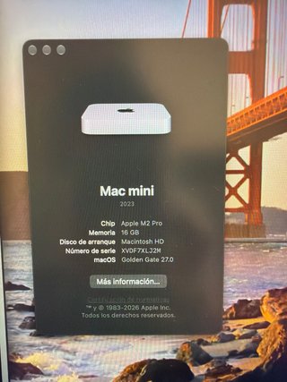Mac Mini M2 Pro 16GB RAM 512GB SSD