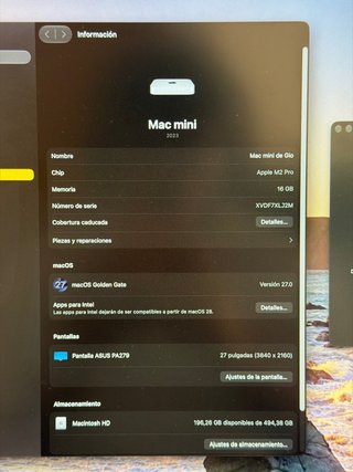 Mac Mini M2 Pro 16GB RAM 512GB SSD