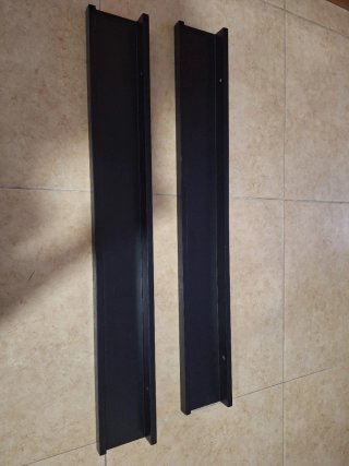 Estanterías flotantes negras (2 unidades)