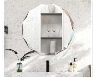 Espejo de Baño Redondo φ76CM, Espejo de Pared