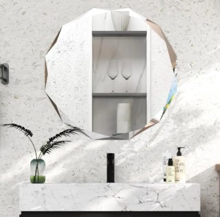 Espejo de Baño Redondo φ76CM, Espejo de Pared