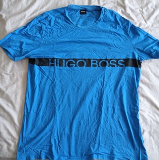 Camiseta Hugo Boss Azul Eléctrico