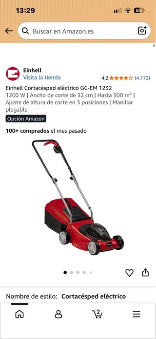 Cortacésped Eléctrico Einhell GC-EM 1232