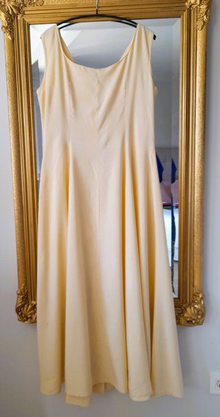 Vestido Acampanado Amarillo Campelo