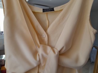 Vestido Acampanado Amarillo Campelo