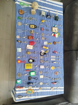 Colección de 62 Llaveros Vintage (70s, 80s, 90s)