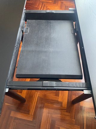 Mesa extensible de comedor (roble) 100x138x75 cm