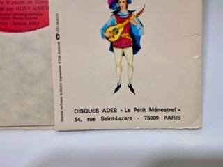 Disco libro cuento vinilo Lepettite menestrel 1970