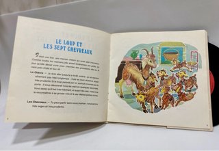Disco libro cuento vinilo Lepettite menestrel 1970