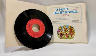 Disco libro cuento vinilo Lepettite menestrel 1970