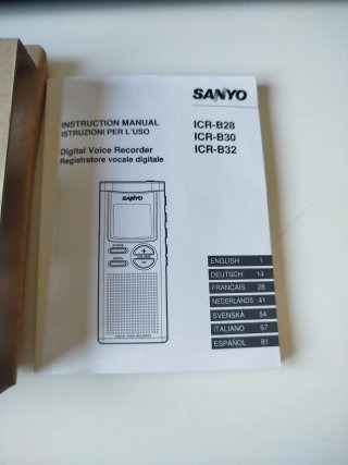 Grabadora Digital Sanyo ICR-B30