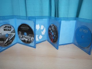 Lote de 6 Películas Blu-ray Star Wars, Ant-man...
